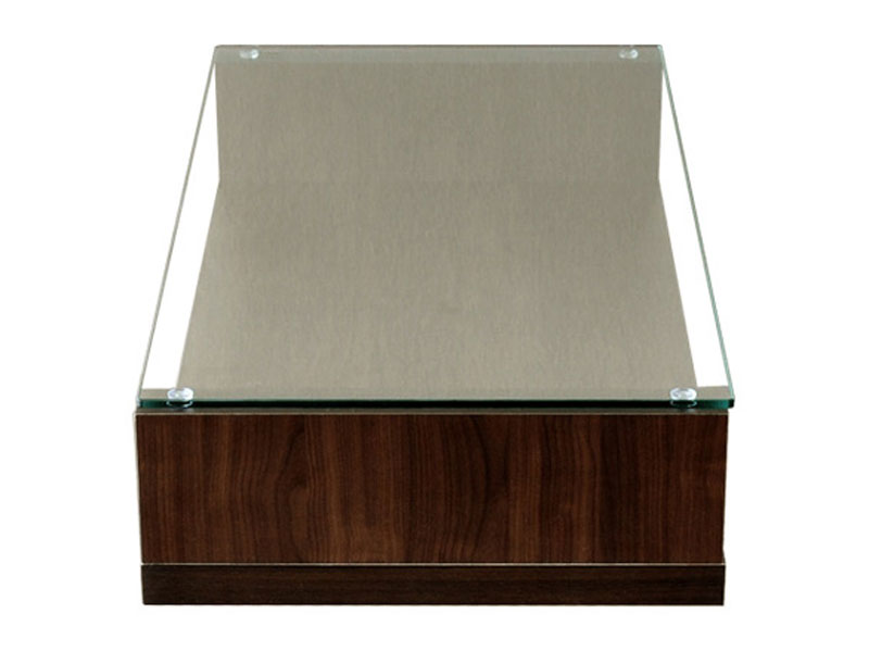 ガラス天板のシンプルモダンなセンターテーブル｜幅90cm | インテリア