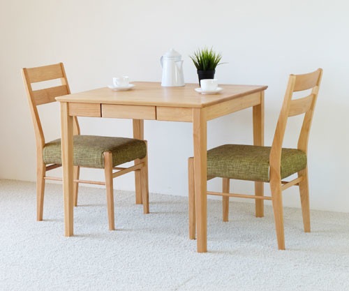 ダイニング テーブル 3点セット コンパクト PL【テーブル+チェア2脚】 2人暮らしインテリア