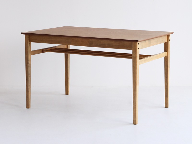 オーク　ダイニングテーブル　幅120 伸縮テーブル ダイニングテーブル ホワイトオーク 天然木 JS 120 伸長
