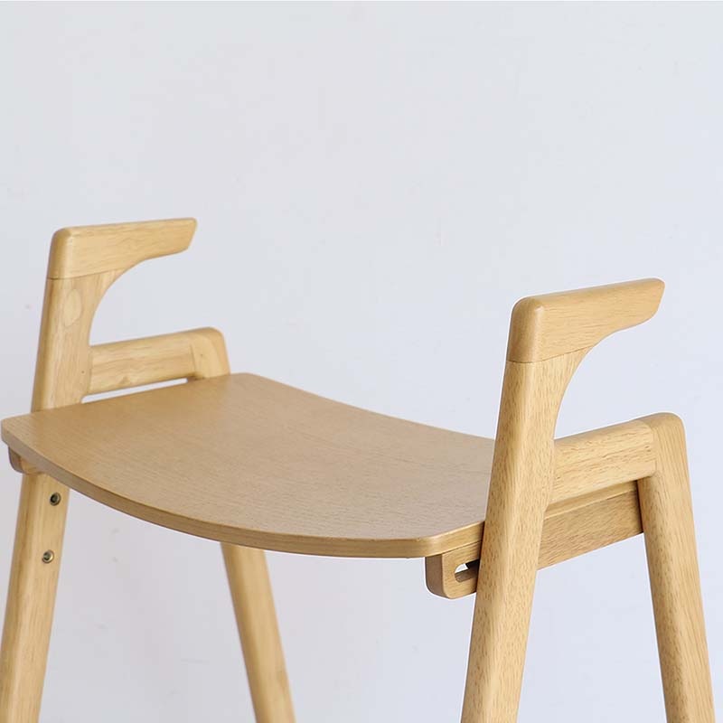 木製アーム付き玄関ベンチ|ナチュラル&ダークブラウン