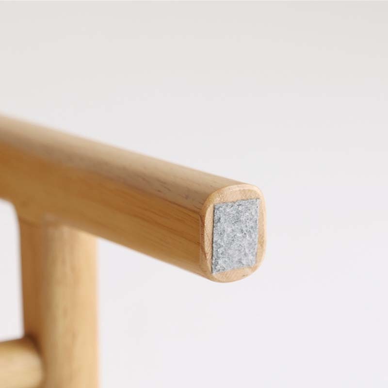 木製アーム付き玄関ベンチ|ナチュラル&ダークブラウン