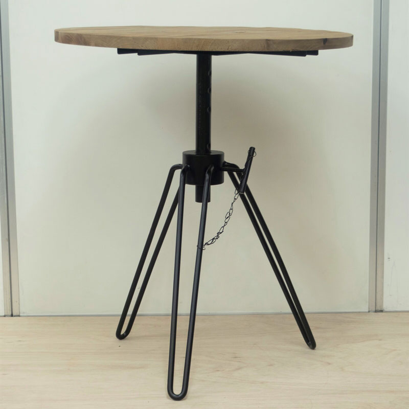 高さ調整が可能なサイドテーブル｜古材インテリア