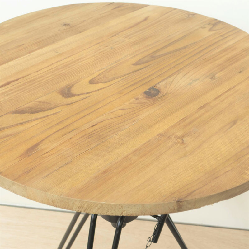 高さ調整が可能なサイドテーブル｜古材インテリア