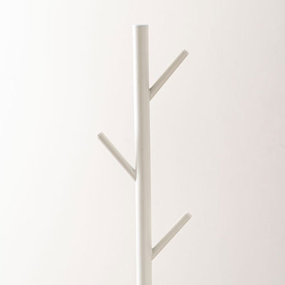 北欧風コートハンガー｜省スペースに置けるツリー型｜ホワイト,グレー,ブラック