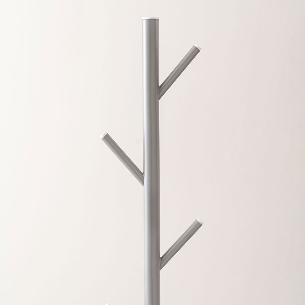 北欧風コートハンガー｜省スペースに置けるツリー型｜ホワイト,グレー,ブラック