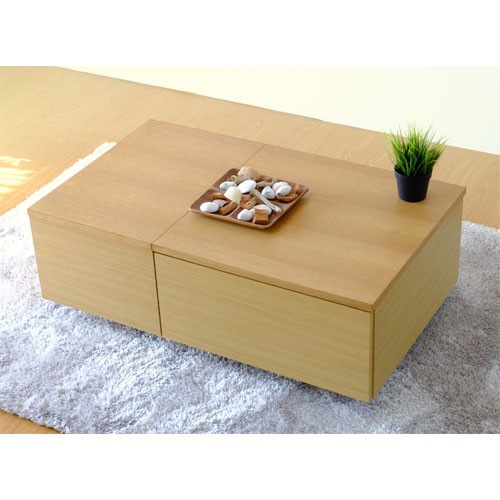 センターテーブル 収納たくさん ナチュラル CI 【幅100cm】 おしゃれな収納