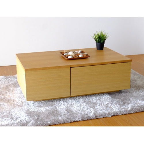 センターテーブル 収納たくさん ナチュラル CI 【幅100cm】 おしゃれな収納