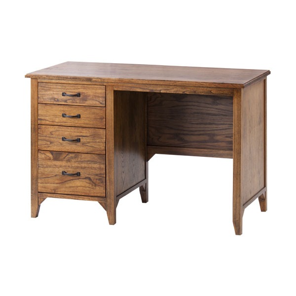 収納たっぷりのデスク 【幅112cm】 天然木のレトロな家具
