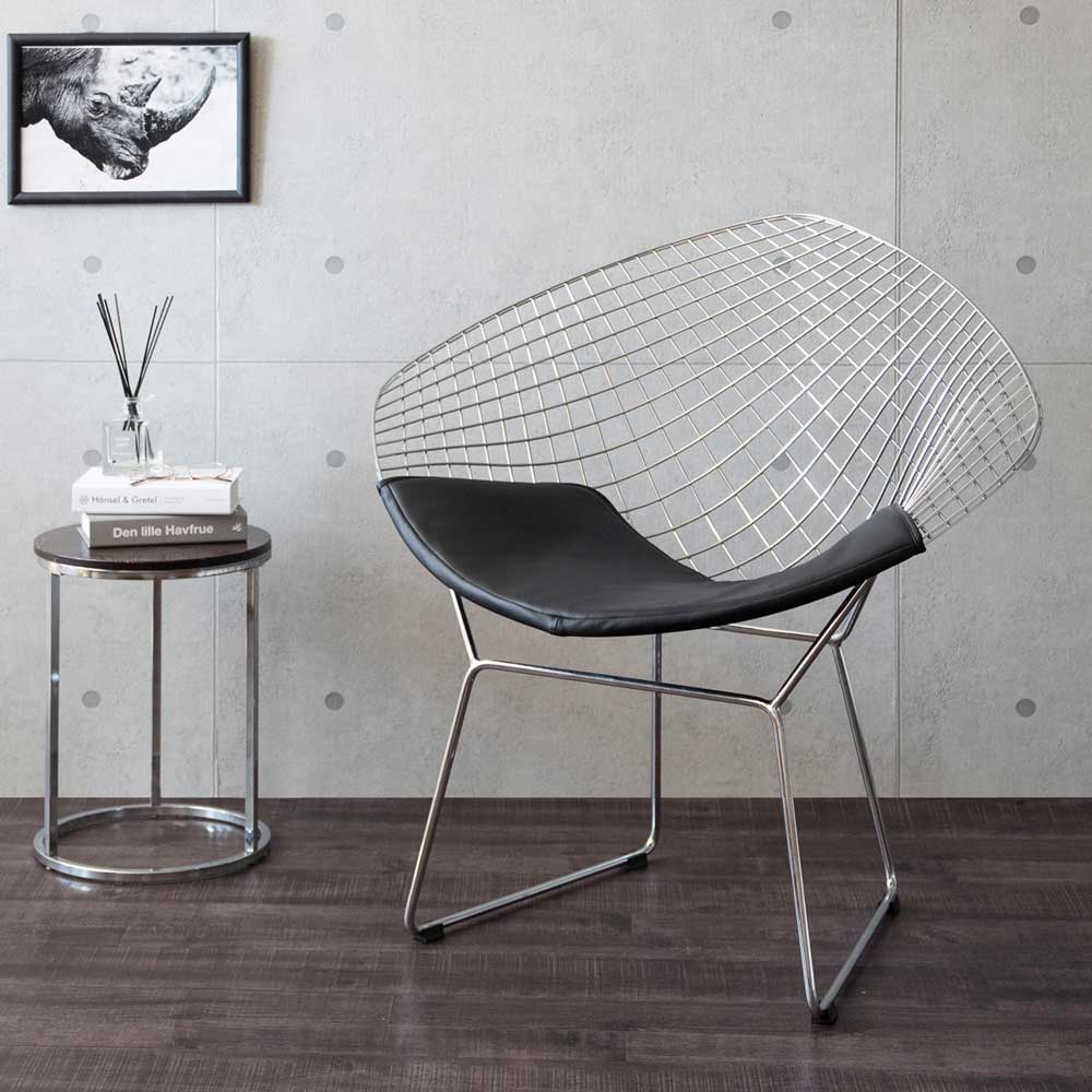 ワイヤーチェア　リプロダクト　ハリーベルトイア　アイアン　ミッドセンチュリー ワイヤーチェア チェア ミッドセンチュリー ハリーベルトイア