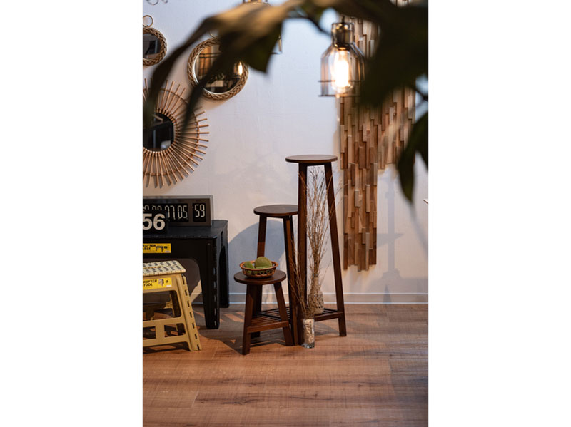 天然木のプランターベース