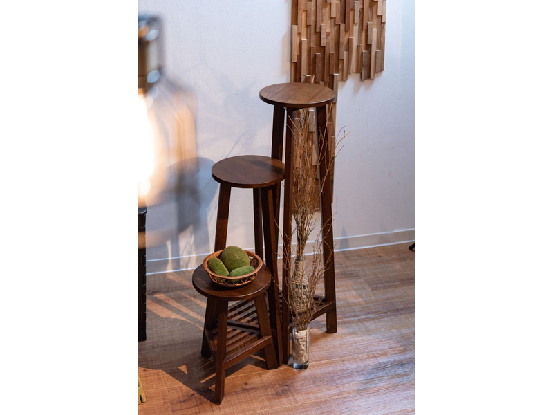 天然木のプランターベース