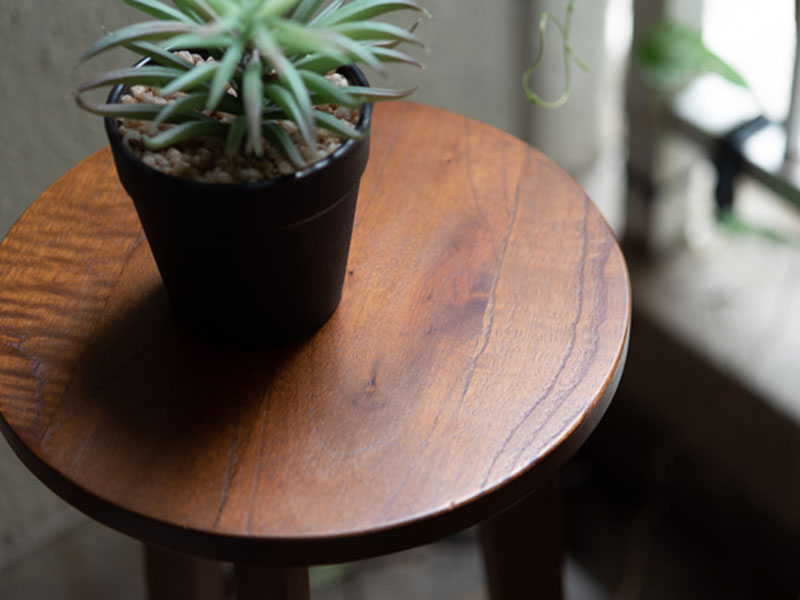 天然木のプランターベース