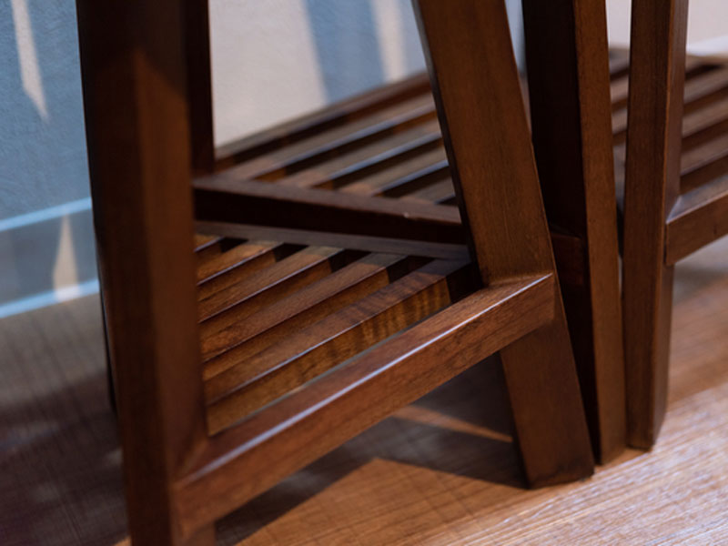 天然木のプランターベース