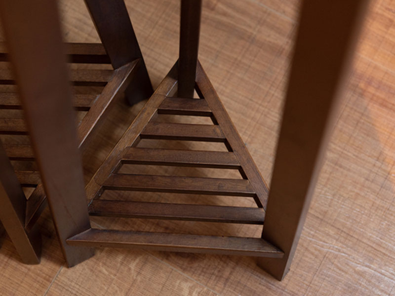 天然木のプランターベース