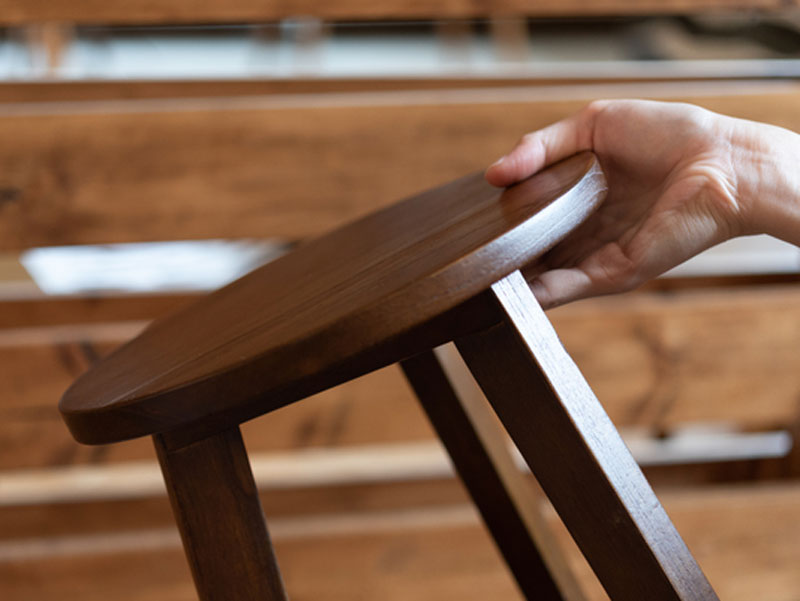 天然木のプランターベース