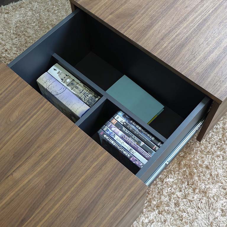 センターテーブル 収納たくさん ブラウン CI 【幅100cm】 おしゃれな収納