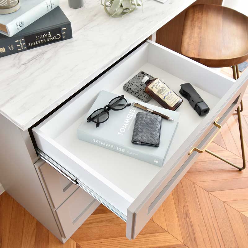 キッチン用ゴミ箱収納｜幅120cmのダストカウンター｜美しく隠す上品なキッチン収納