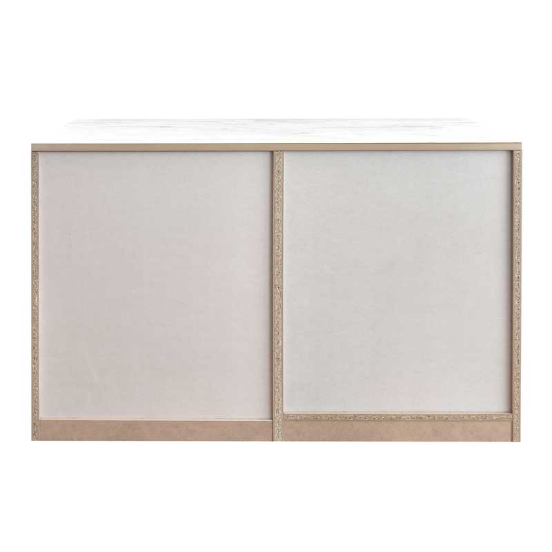 キッチン用ゴミ箱収納｜幅120cmのダストカウンター｜美しく隠す上品なキッチン収納