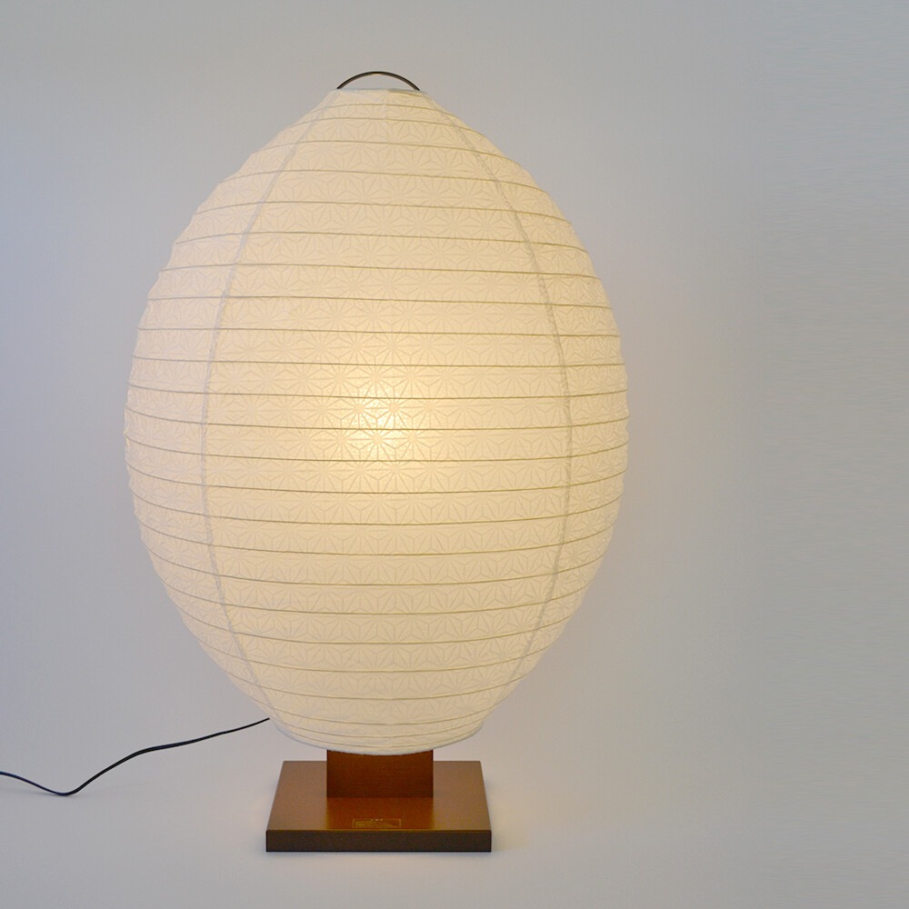 和紙 フロアライト 甲羅型 麻の葉 日本製 高さ83cm LED対応｜和風のリビングや玄関照明に