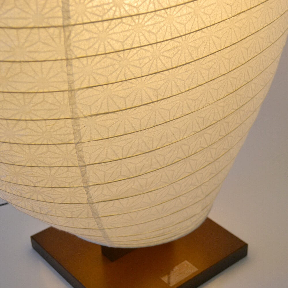 和紙 フロアライト 甲羅型 麻の葉 日本製 高さ83cm LED対応｜和風のリビングや玄関照明に