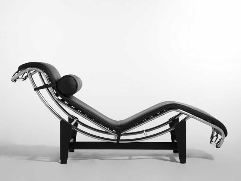 ルコルビジェ　シェーズロング　下 4 CHAISE LONGUE A REGLAGE CONTINU,DURABLE(フレーム＝クロム