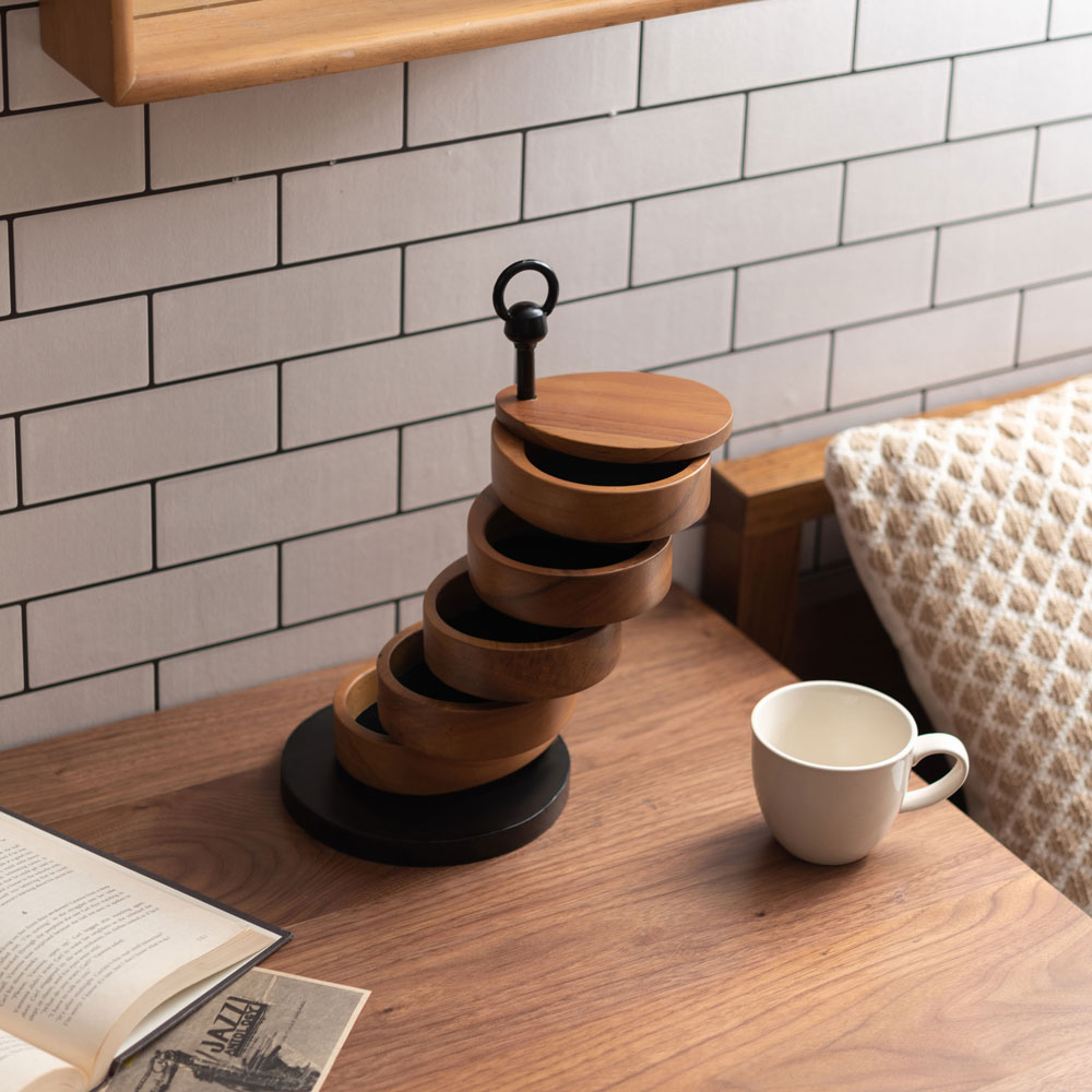 天然木の小物入れ｜リングケース｜空間を引き立てる卓上ケース