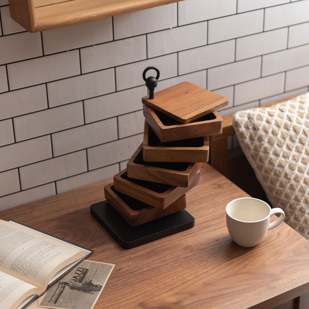 天然木の小物入れ｜リングケース｜空間を引き立てる卓上ケース