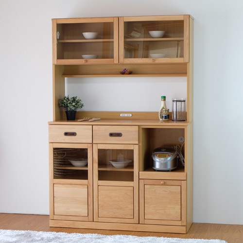 食器棚 レンジボード 1200幅ナチュラル