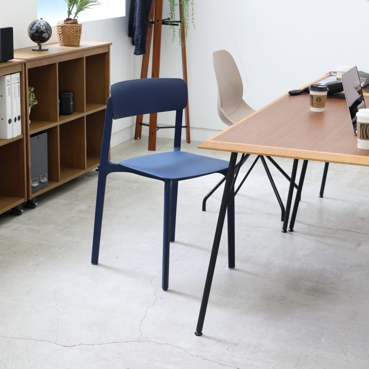 ダイニングチェア スタッキング 軽量 座面高46.5cm 完成品｜お手入れ