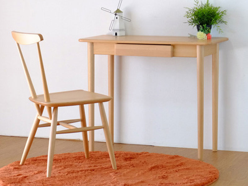 ナチュラルなコンパクトサイズのワークデスク｜幅90cm｜FL