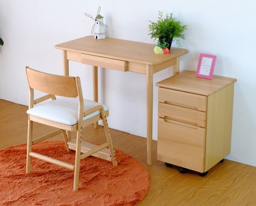 ナチュラルなコンパクトサイズのワークデスク｜幅90cm｜FL