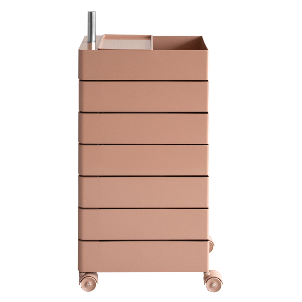 360度回転棚とスムーズ移動で快適収納できるトローリーワゴン｜7段