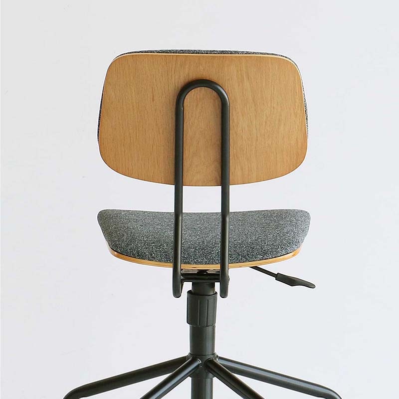 カフェ風デザインの昇降式オフィスチェア｜キャスター付き