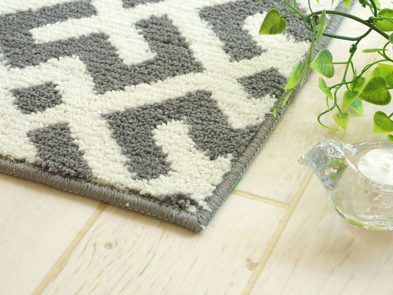 鮮やかな幾何学模様のカーペット | キッチンマット | 手洗い可