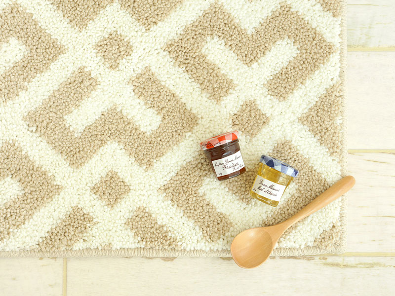 鮮やかな幾何学模様のカーペット | キッチンマット | 手洗い可