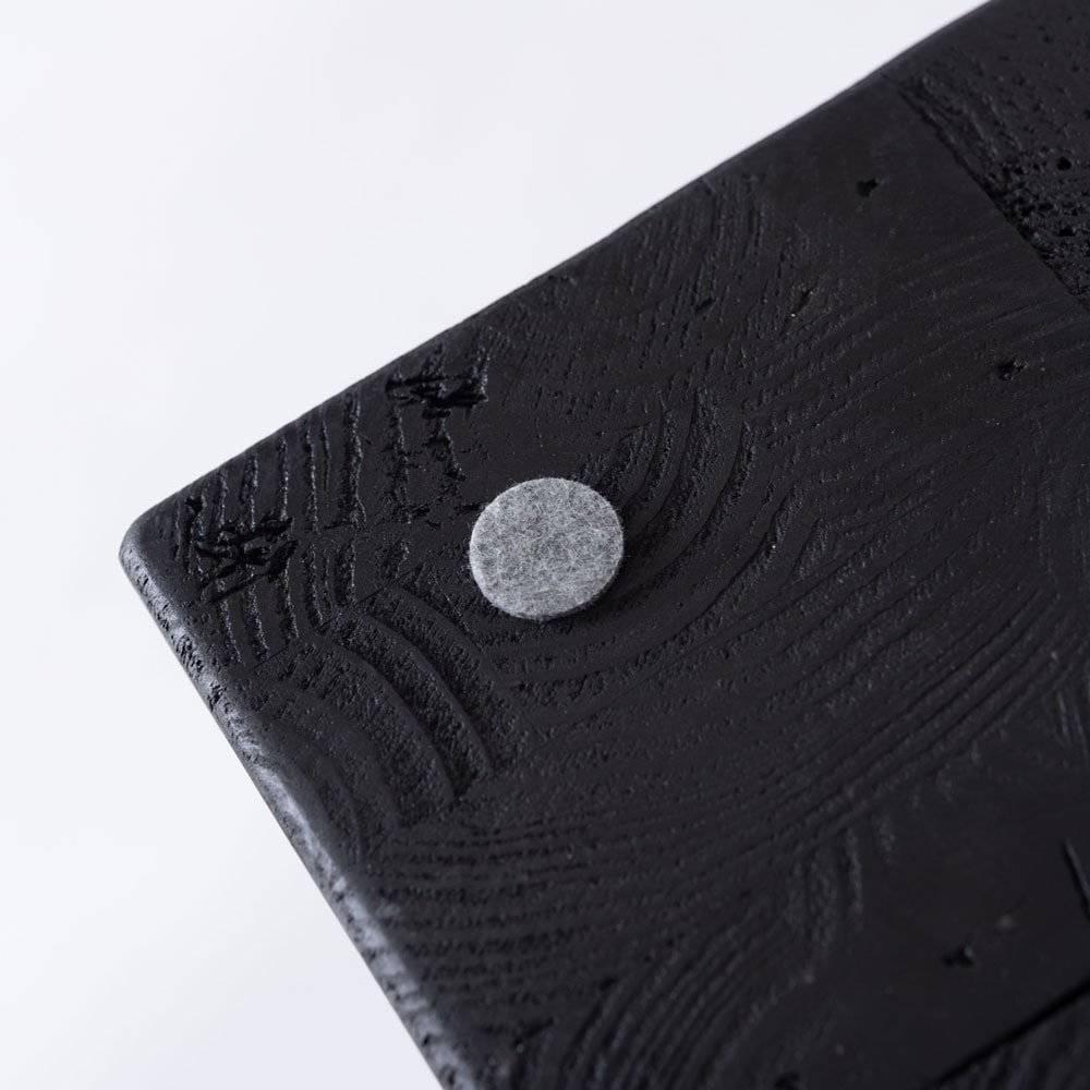 パイン古材×モダンブラック サイドテーブル｜おしゃれインテリアにも