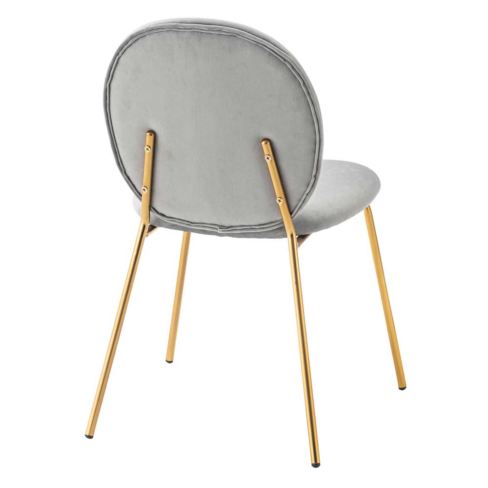 アテム ②★アルミ製アンティークチェア★ ゴールド × ベロアクラシカル 送料無料】 チェア ベロア風 コールド脚 おしゃれ コンパクト 肘