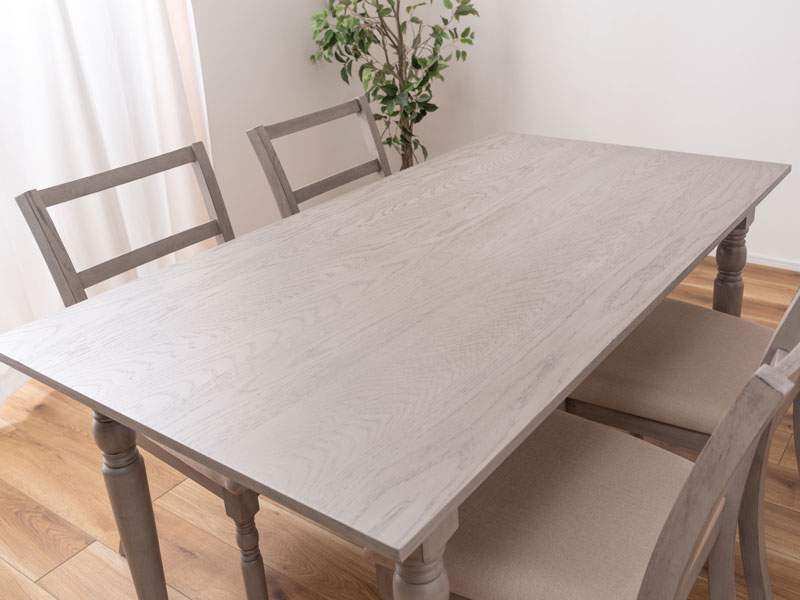 クラシックデザインのダイニングテーブル | フレンチシャビー|幅150cm