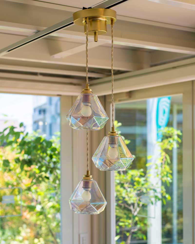 ペンダントライト 3灯 ガラス 天井吊り下げ 完成品｜おしゃれなダイニング照明