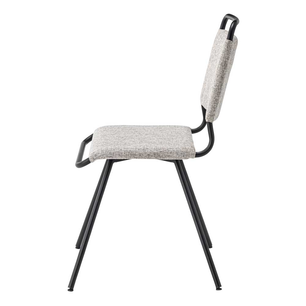 インダストリアルデザインの回転式ハイチェア｜おしゃれなファブリック座面