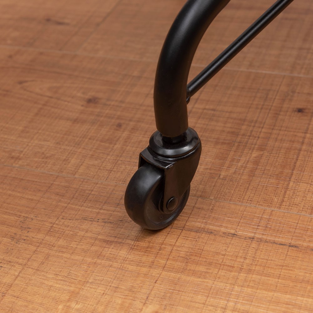 コーデュロイ×スチールのヴィンテージ感漂うデスクチェア|昇降・ロッキング機能付