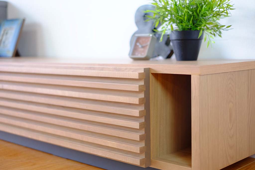 テレビボード 格子デザイン【幅180cm】北欧家具