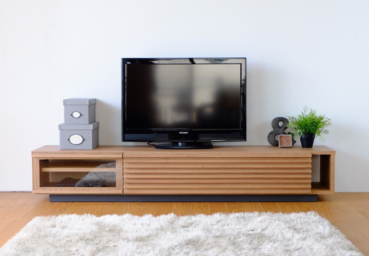 テレビボード 格子デザイン【幅180cm】北欧家具