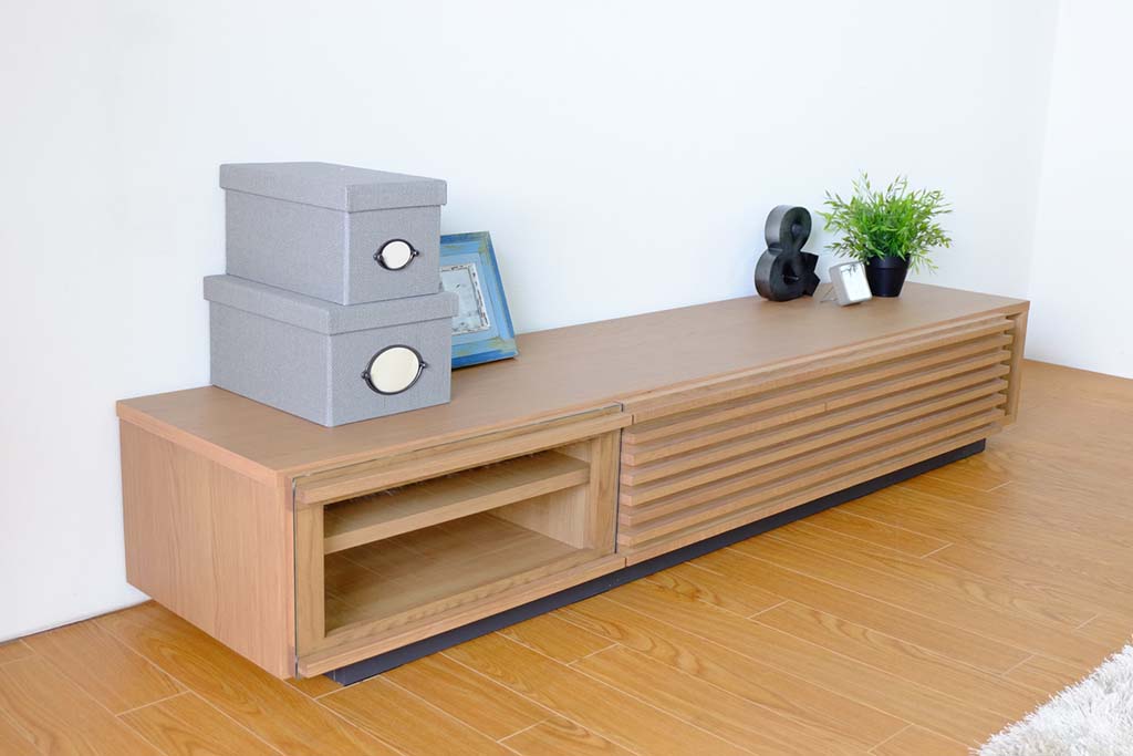 テレビボード 格子デザイン【幅180cm】北欧家具