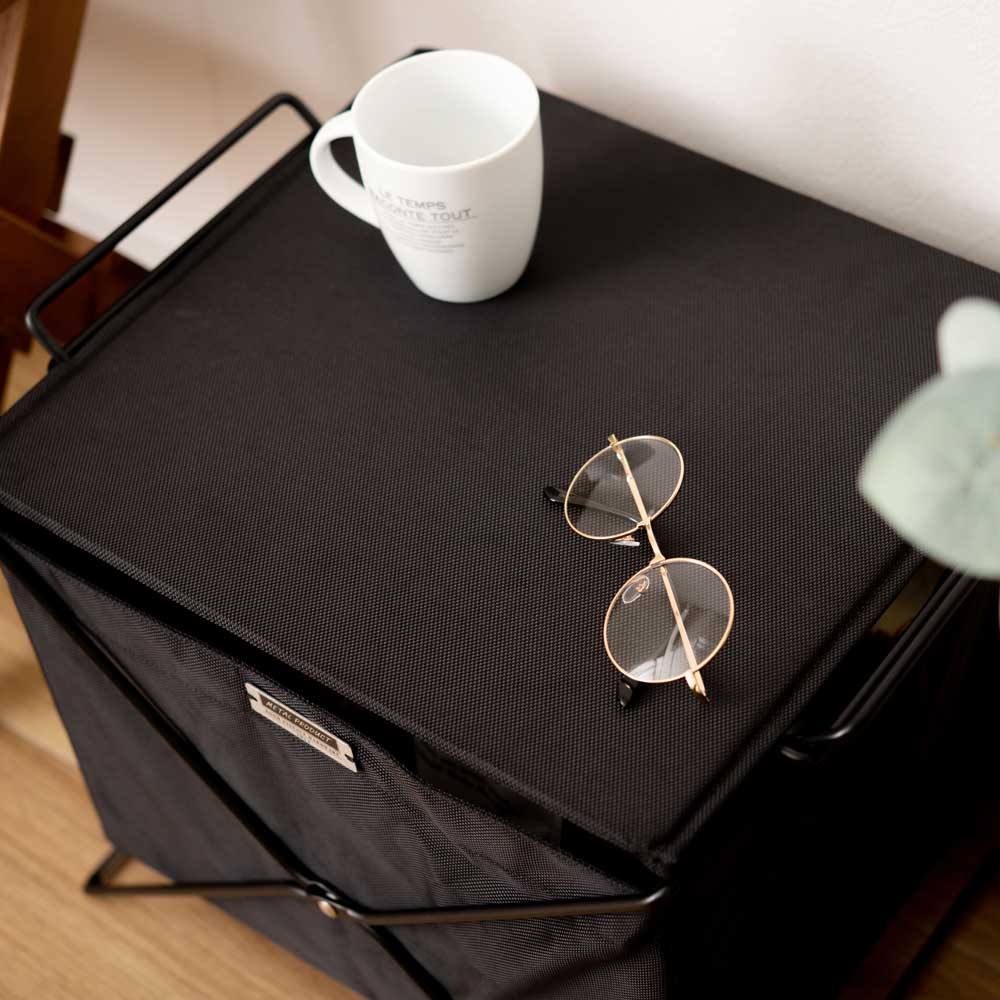 スタッキング収納ボックス|フタ付き・折りたたみ・サイドテーブル対応