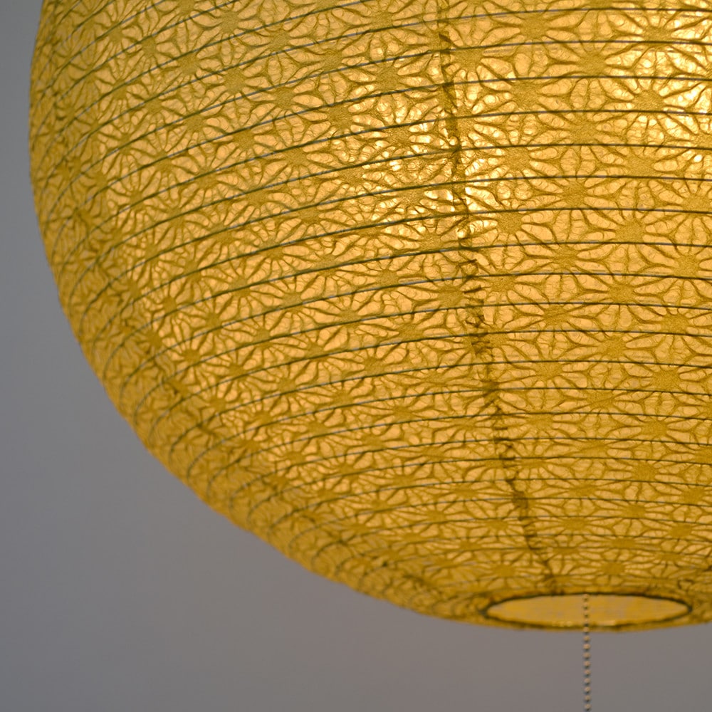 和風照明 二重タイプ 麻葉＊萌葱【直径45cm】 ペンダントライト