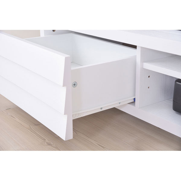 よろい木目の引き出しがアクセントになったテレビボード | シンプルスタイル