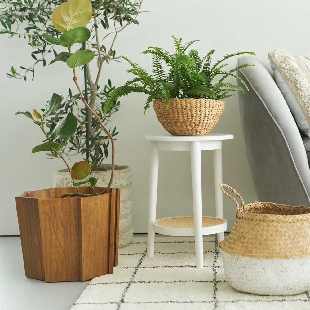 ウッドパネルデザインの天然木鉢カバー ウッドパネルデザインの天然木鉢カバー