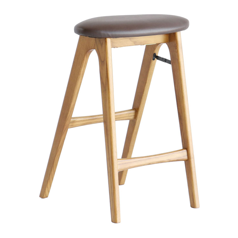 IDEE　木製ハイスツール 美品、ヴィンテージ物 スツール 木製 四角 長方形 おしゃれ キッチン パイン材 無垢