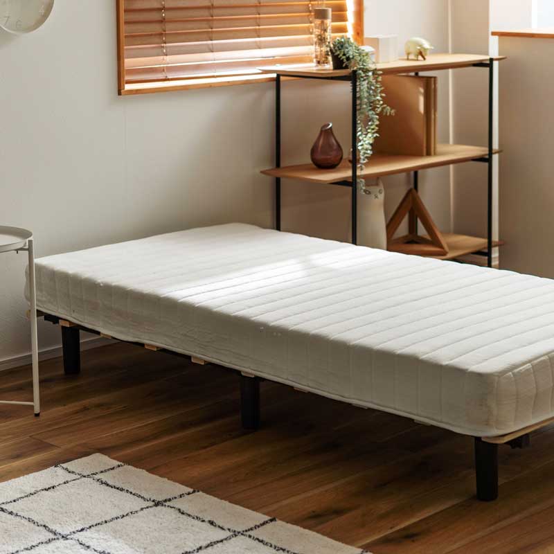 清潔感あふれる脚付きポケットコイルマットレス